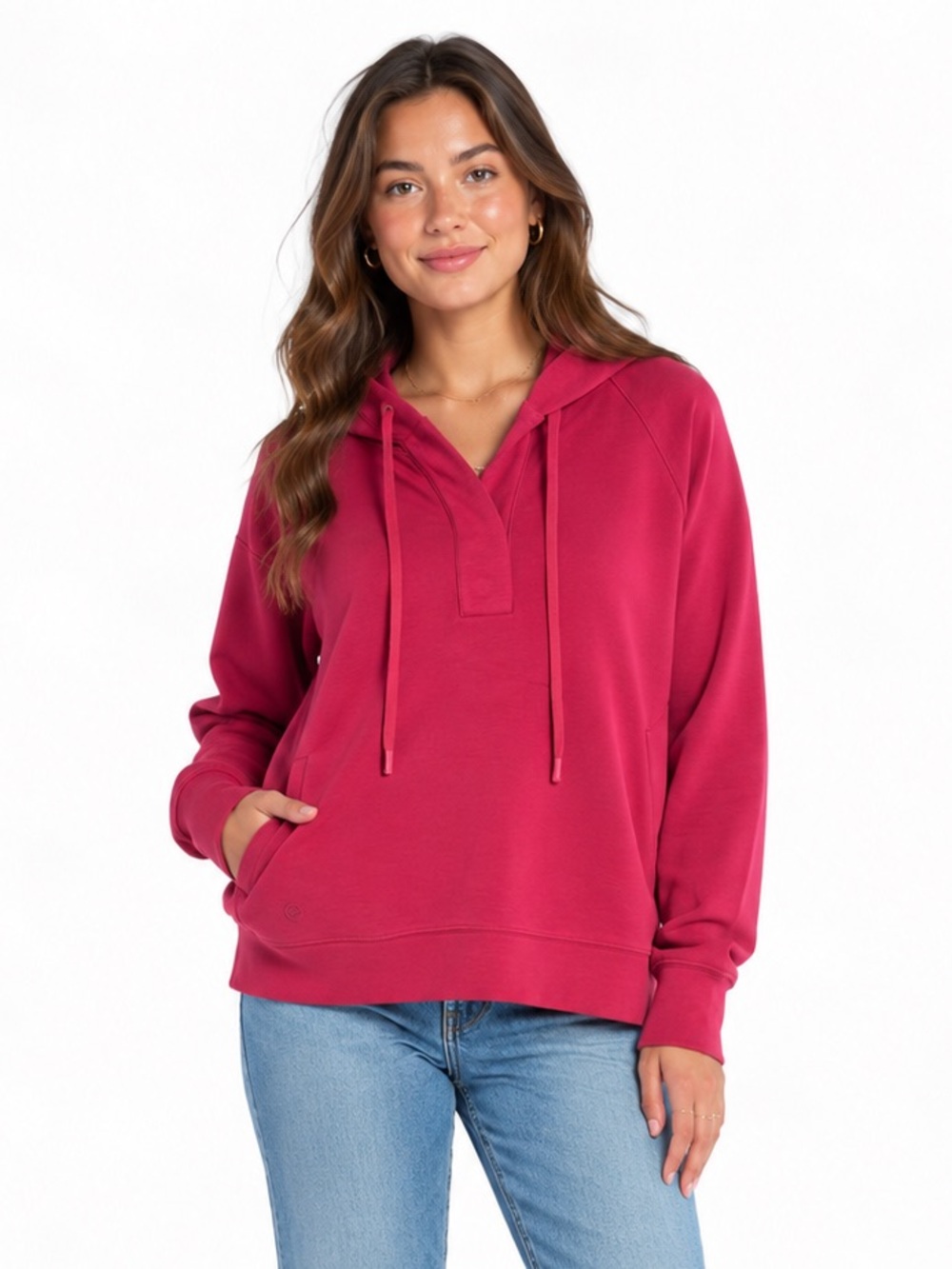 Lilly Pulitzer Red Hooded Pullover Sweatshirt Medium